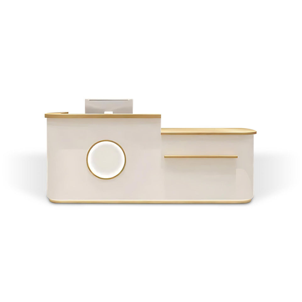 Refined Store Corner Check Out Counter Reception Desk JDT-734