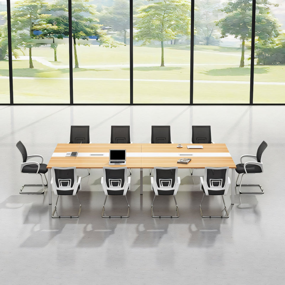 Solid Wood Conference Table Training Simple Rectangular Desk HYZ-1079