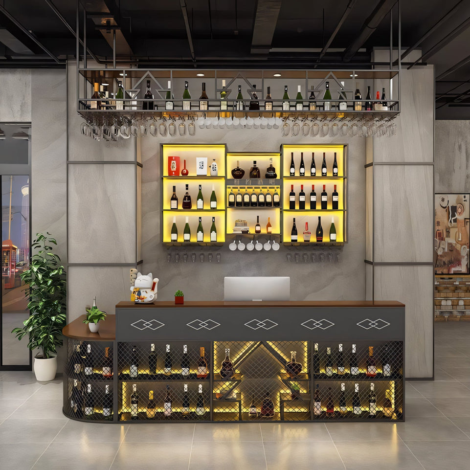 Industrial Style BBQ Restaurant Reception Desk Bar Counter JDT-1013