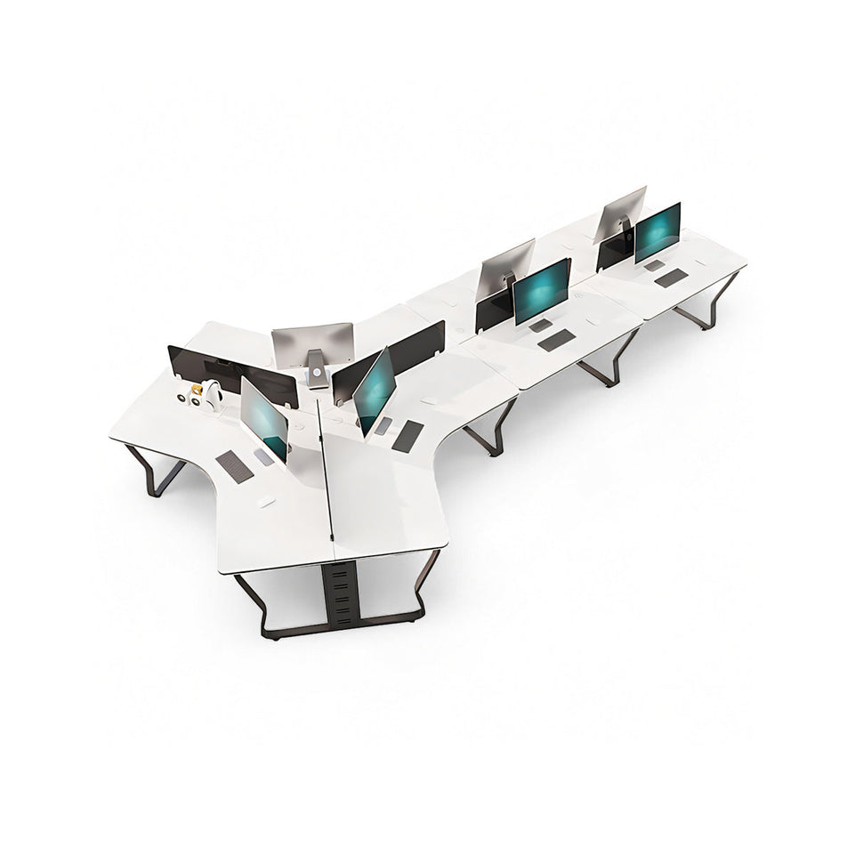 (In Stock) Creative Simple Combination Multi-Person Desk Staff Tables And Chairs BGZ-015