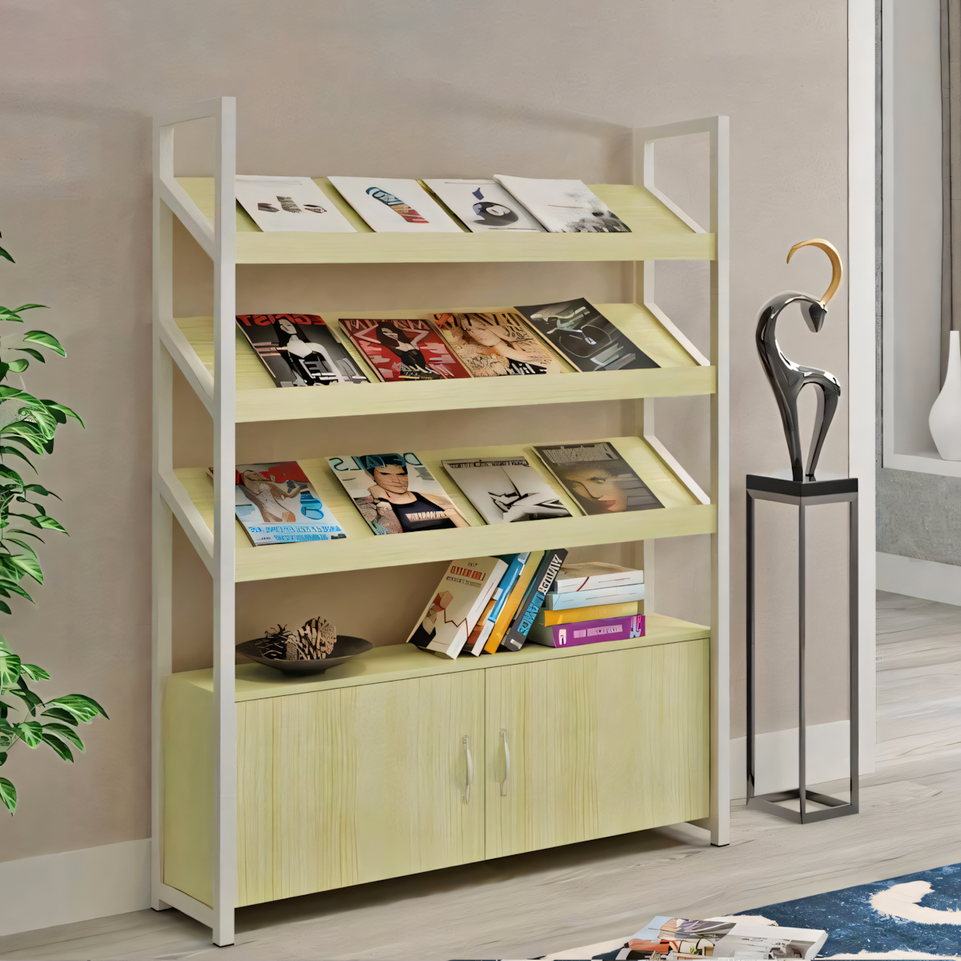 Wooden Freestanding Magazine Rack ZZJ-008