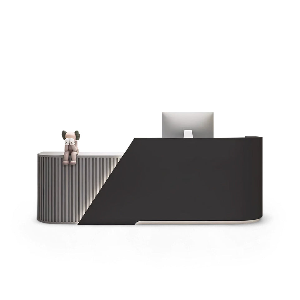Arc L-Shaped Beauty Salon Cashier Company Reception Desk JDT-K094