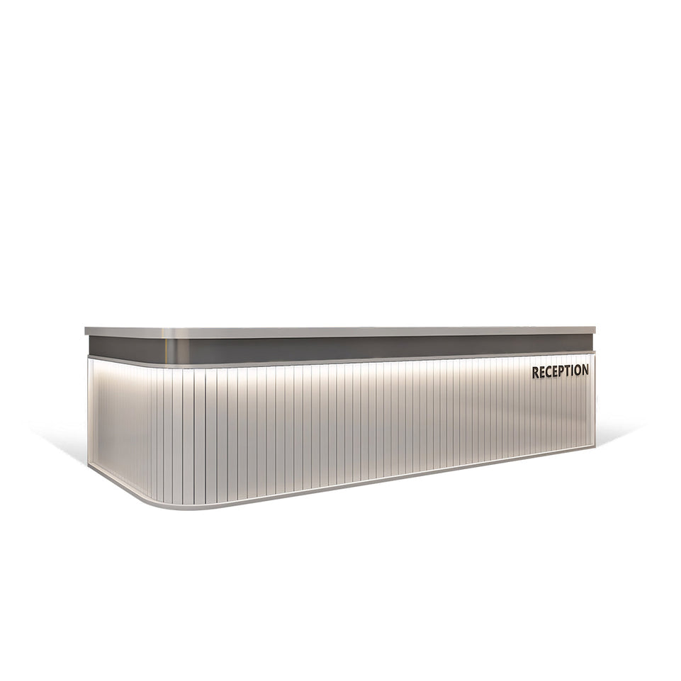 L-Shaped Vintage Industrial Style Bar Coffee Shop Cashier Reception Desk JDT-2022