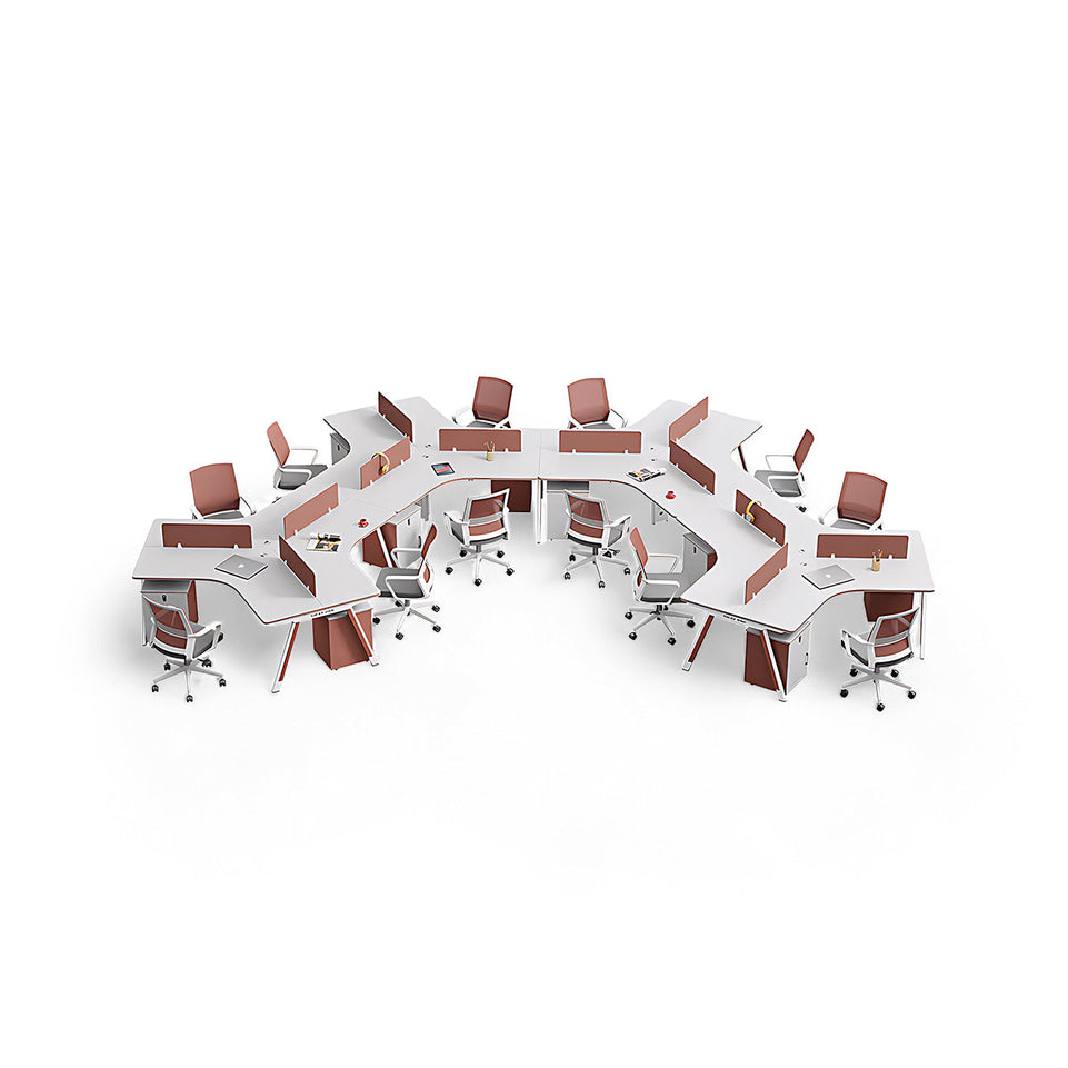 Stylish and Minimalist Modular Functional Office Desk with Privacy Panel Design BGZ-203