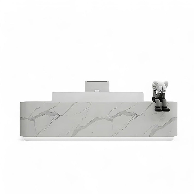 Modern Stainless Steel Front Desk Cashier Counter Reception Desk JDT-7101