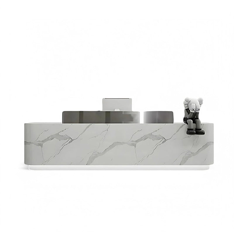 Modern Stainless Steel Front Desk Cashier Counter Reception Desk JDT-7101