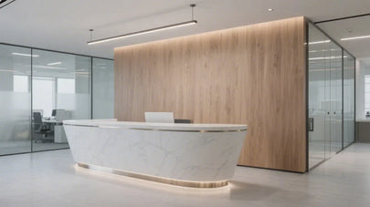 What to Have at a Reception Desk? Reception Desk Design Ideas and Setup Tips