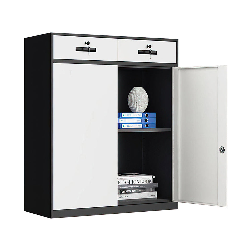 Classic Office Cabinet With Doors Storage WJG-1013
