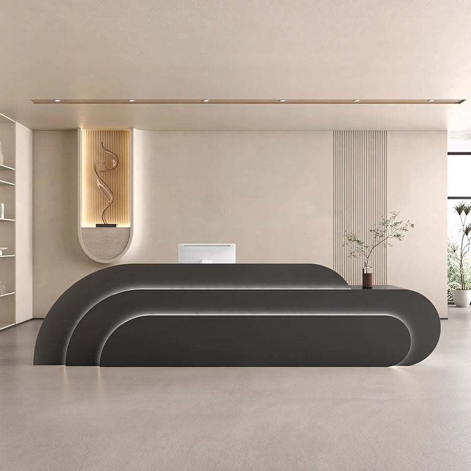 Creative Curved Rainbow Shaped Beauty Salon Clothing Store Reception Desk JDT-2158