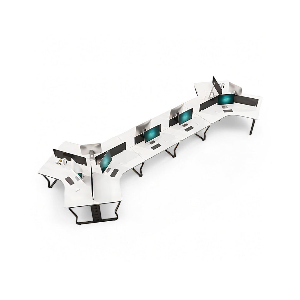 (In Stock) Creative Simple Combination Multi-Person Desk Staff Tables And Chairs BGZ-015