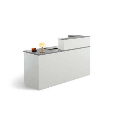 (In Stock) Minimalist Office Reception Desk with Keyboard Tray and Drawer JDT-2216